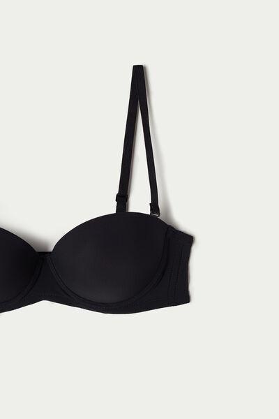 Black Madrid Bandeau Bra, Black, large image number 7