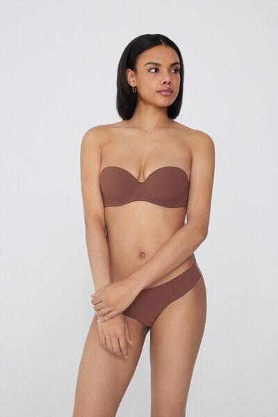 Caramel Madrid Super Padded Bandeau Lace Bra, 5701_304Y, large image number 0