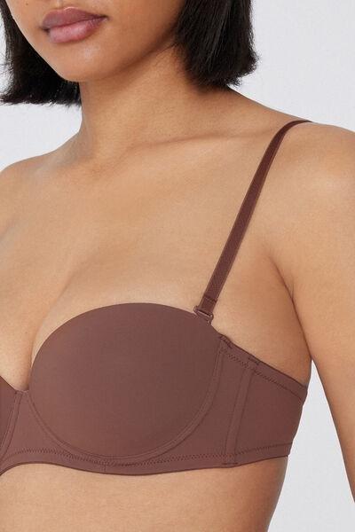 Caramel Madrid Super Padded Bandeau Lace Bra, 5701_304Y, large image number 3