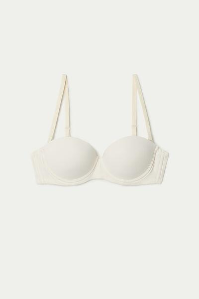 Cream Madrid Bandeau Bra, , large image number 4