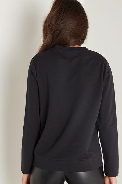 BLACK Long-Sleeved Thermal Top, , large image number 2
