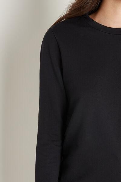 BLACK Long-Sleeved Thermal Top, , large image number 3