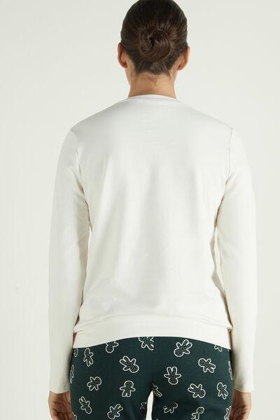 White Long-Sleeved Thermal Top, , large image number 2