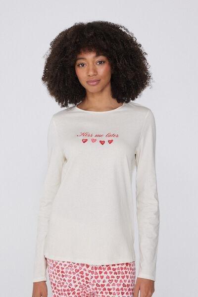 White Printed Cotton Top, , medium
