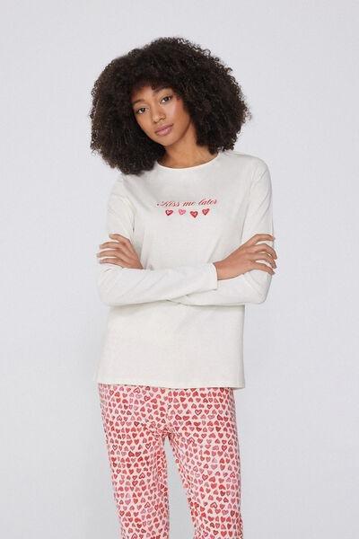 White Printed Cotton Top, , large image number 1
