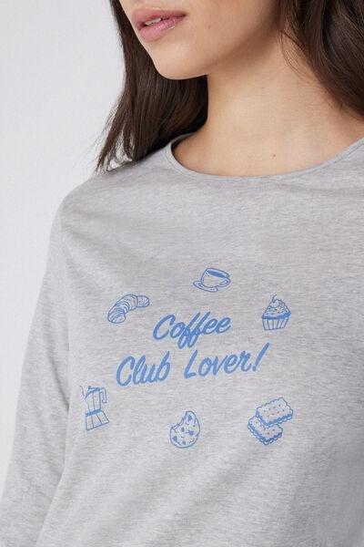 Grey Printed Cotton Top, , large image number 3