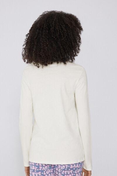 White Printed Cotton Top, , large image number 2