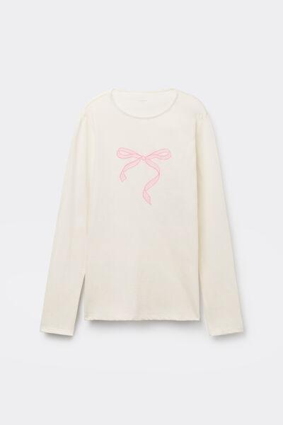 White Printed Cotton Top, , large image number 4