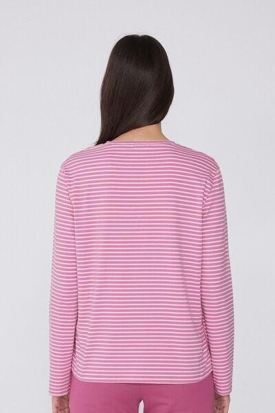 Pink Long-Sleeved Striped Top, , large image number 2
