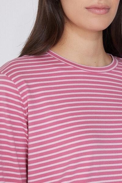 Pink Long-Sleeved Striped Top, , large image number 3