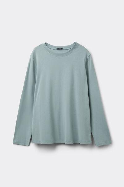 Green Long Sleeve Modal Top, 5701_526Z, large image number 0
