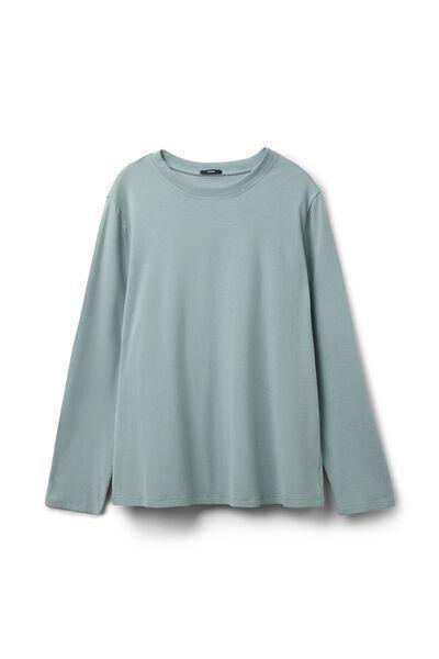 Green Long Sleeve Modal Top, 5701_526Z, large image number 1