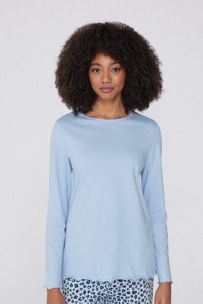 Blue Long Sleeve Top, , large image number 0