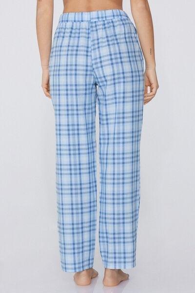 Blue Canvas Drawstring Trousers, , large image number 2