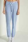Tezenis - LIGHT IRIS BLUE Long Cotton Trousers with Pockets