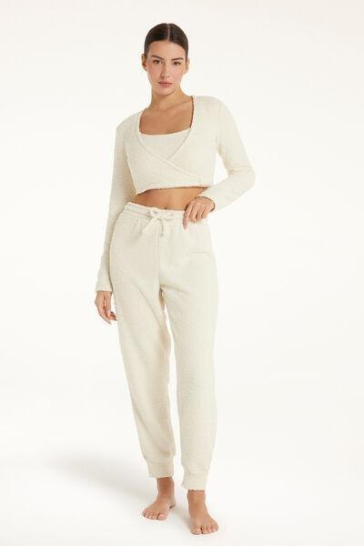 Cream New Teddy Trousers, , large image number 0