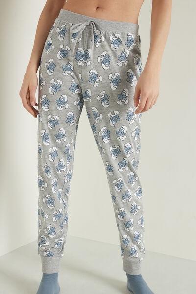 Grey Long Fleece Trousers, , large image number 0