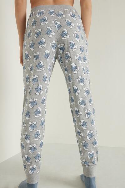 Grey Long Fleece Trousers, , large image number 2