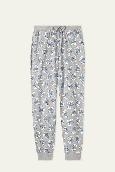 Grey Long Fleece Trousers, , large image number 4