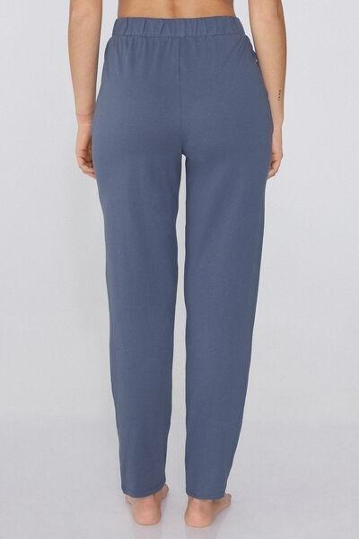 Blue Pockets And Buttons Trousers, , large image number 2
