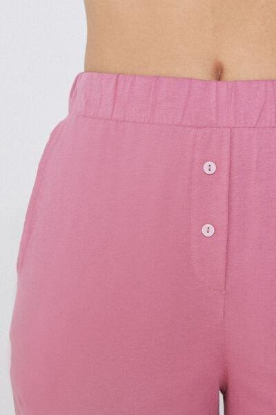 Pink Pockets And Buttons Trousers, , large image number 3