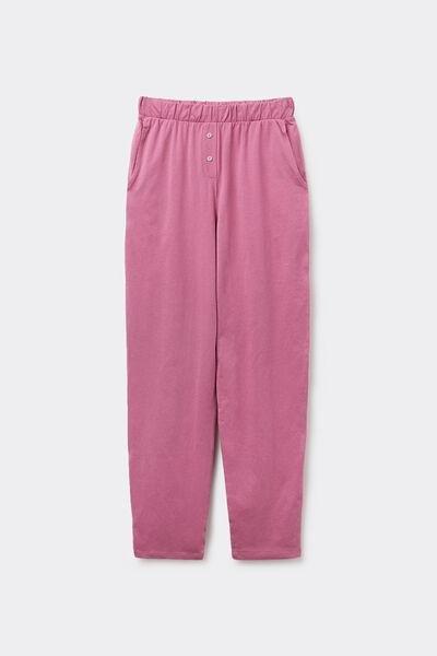 Pink Pockets And Buttons Trousers, , large image number 4