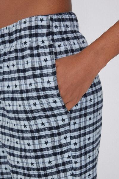 Multicolour Printed Flannel Trousers, 5701_203Y, large image number 5