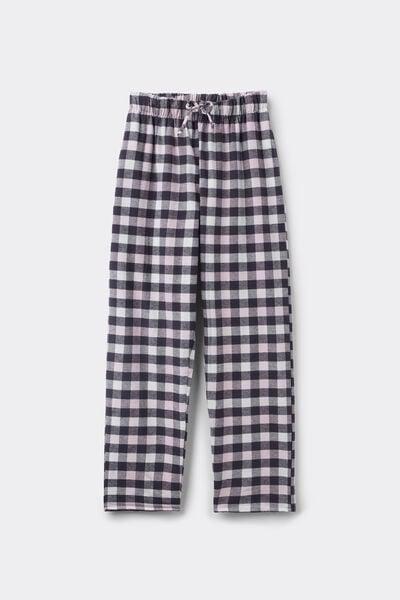 Pink Printed Flannel Cotton Pyjama Bottoms, 5701_908Y, large image number 4