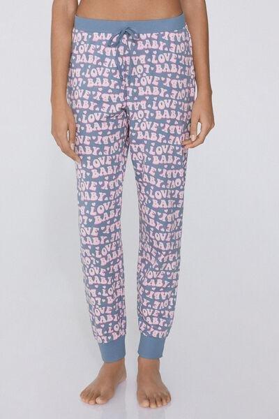 Multicolour Printed Drawstring Trousers, , large image number 0