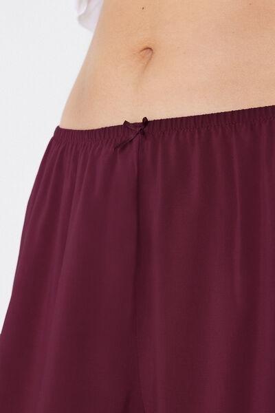 Black Viscose Canvas Shorts, , large image number 3