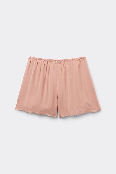 Pink Viscose Canvas Shorts, , large image number 4