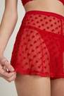 Tezenis - DEEP RED Mix Flock Flocked Tulle Shorts