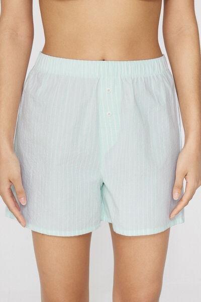 Green Cringle Cotton Canvas Shorts, 5701_327Z, medium
