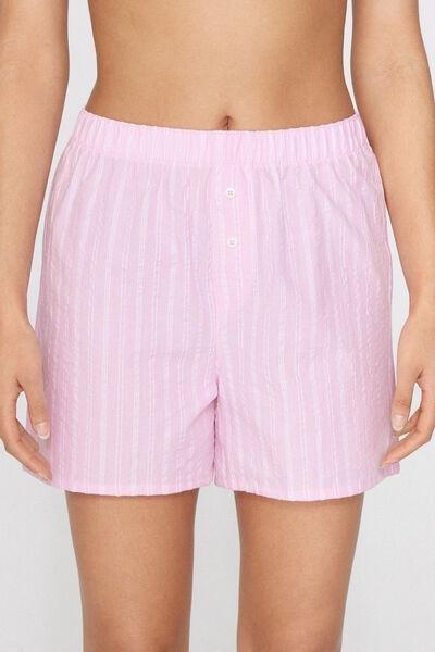 Pink Cringle Cotton Canvas Shorts, 5701_348Z, large image number 1