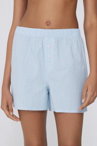 Blue Cringle Canvas Shorts, , large image number 0