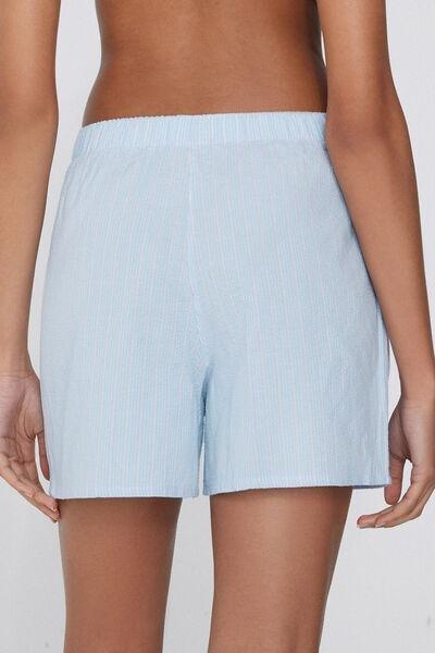 Blue Cringle Canvas Shorts, , large image number 2