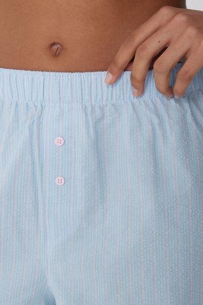Blue Cringle Canvas Shorts, , large image number 3