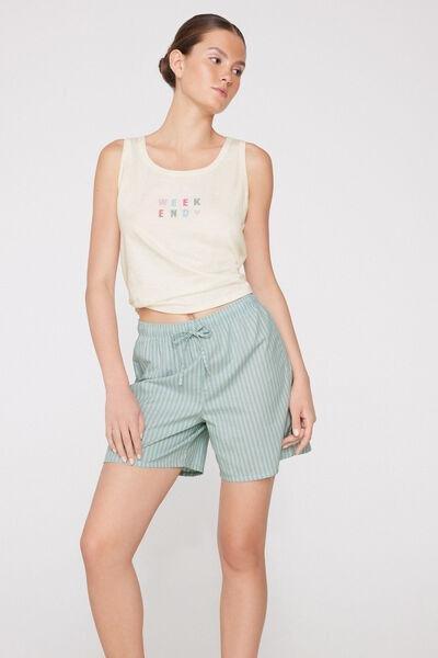 Green Drawstring Canvas Shorts, 5701_515Z, large image number 0