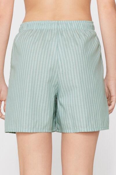 Green Drawstring Canvas Shorts, 5701_515Z, medium