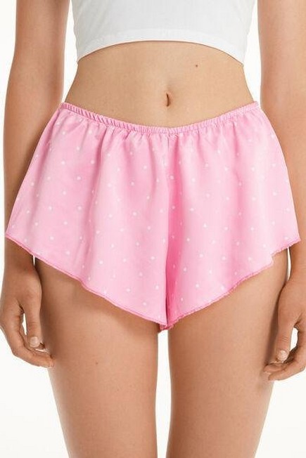 Tezenis - Pink Printed Satin Shorts
