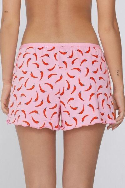 Pink Printed Shorts, , large image number 2