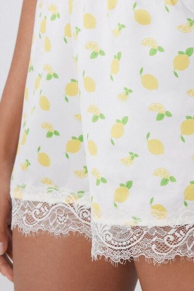 White Printed Shorts, , large image number 3