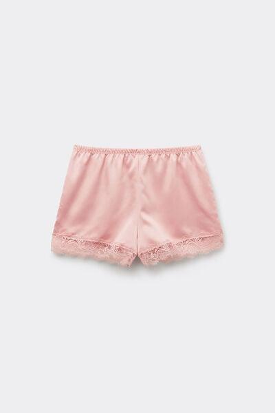 Pink Satin And Lace Shorts, 5701_313Y, large image number 4