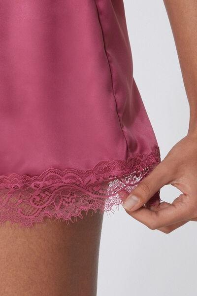 Pink Satin And Lace Shorts, , large image number 3