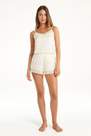 Tezenis - Cream Lace And Satin Shorts