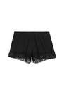 Tezenis - Black Cotton And Lace Shorts