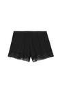 Tezenis - Black Cotton And Lace Shorts