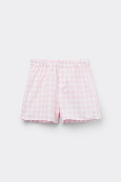 Pink Printed Canvas Shorts, , large image number 4