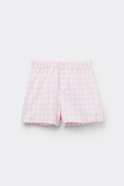 Pink Printed Canvas Shorts, 5701_578Y, large image number 4