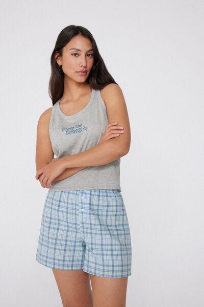 Blue Canvas Shorts, 5701_708Y, large image number 0